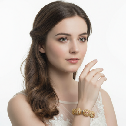 Royal Ruby Finish Designer Bracele