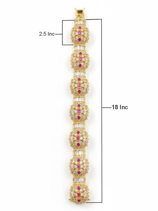 Royal Ruby Finish Designer Bracele