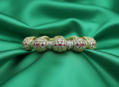 Royal Ruby Finish Designer Bracele